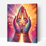 Anjali mudra számfestő