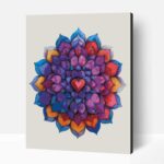 Egyszerű mandala számfestő