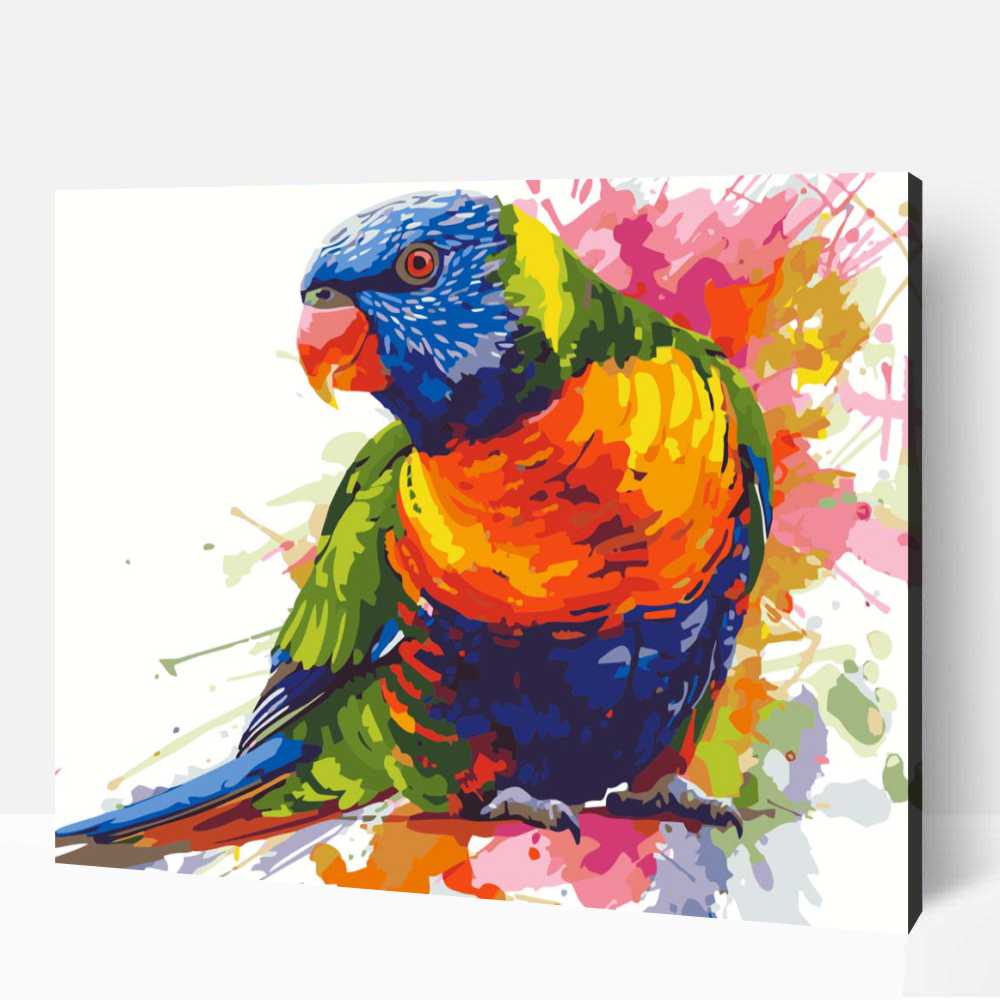 Festői papagáj számfestő 1 Festői papagáj számfestő