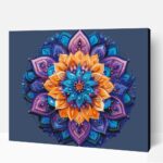Harmonikus mandala számfestő