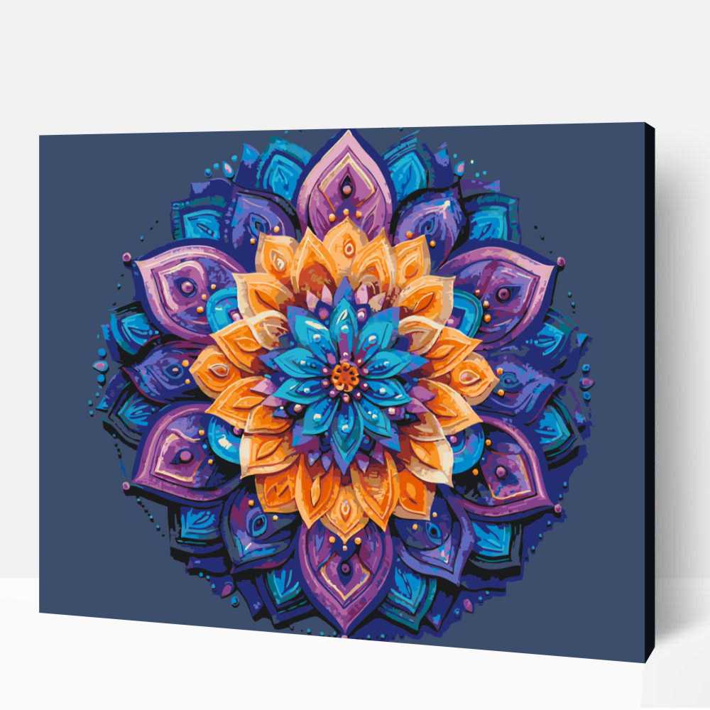 Harmonikus mandala számfestő 1 Harmonikus mandala számfestő