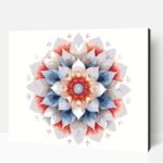 Letisztult mandala számfestő