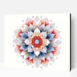 Letisztult mandala számfestő