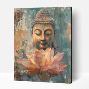 Lótusz buddha számfestő