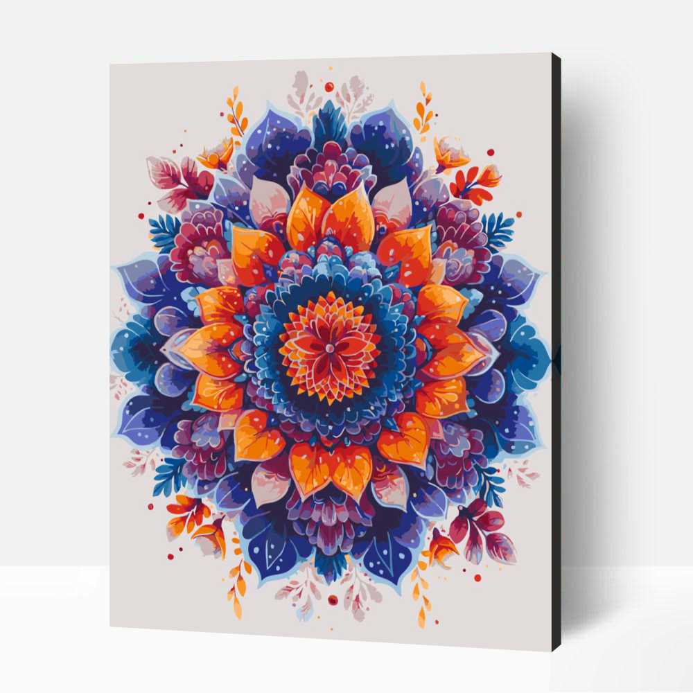 Pompázó mandala számfestő 1 Pompázó mandala számfestő