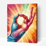 Prana mudra számfestő