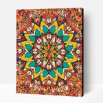 Ragyogó mandala számfestő