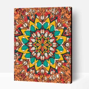 Ragyogó mandala számfestő