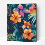 Trópusi színek számfestő