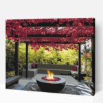 A béke lángja számfestő