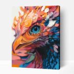 Színkavalkád madárral számfestő