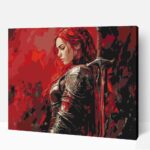 A vörös védelmező számfestő