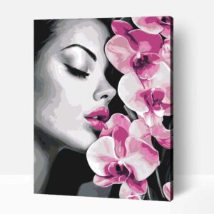 Gyönyörű orchideák számfestő