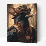 Steampunk varjú számfestő