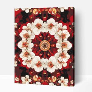 Japán stílusú kaleidoszkóp számfestő