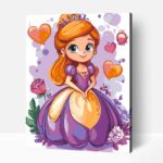 Lila hercegnő számfestő