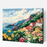 Virágos Madeira számfestő