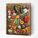 Kertünk termései számfestő