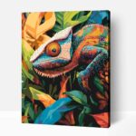 Színes kaméleon számfestő