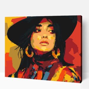 Bohém öltözet számfestő