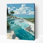 Pamukkale nyáron számfestő