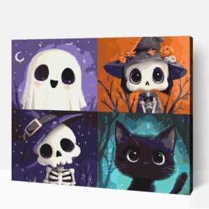 Cuki halloween számfestő