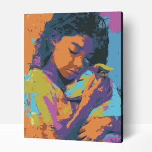 Színes szeretet számfestő