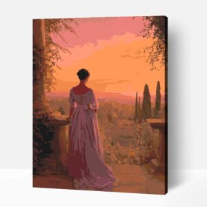 Kilátás a vidékre számfestő