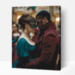 Maszkos pár számfestő