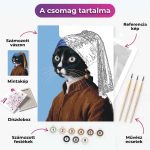 Gyöngyfülbevalós kiskedvenc - arccserés számfestő - Image 2