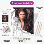 Sárkányidomár hölgy - arccserés számfestő - Image 2