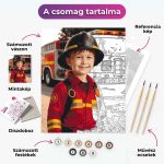 Tűzoltó fiú vagy lány - arccserés számfestő - Image 2