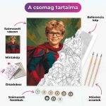 Szuperhős fiú - arccserés számfestő - Image 2