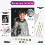 Asztronauta fiú vagy lány- arccserés számfestő - Image 2