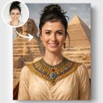 Egyiptomi nő - arccserés számfestő