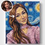 Van Gogh stílusváltó számfestő