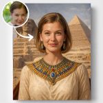 Egyiptomi nő - arccserés számfestő