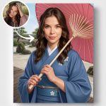 Séta a japán zenkertben - arccserés számfestő
