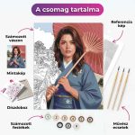 Séta a japán zenkertben - arccserés számfestő - Image 2