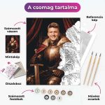 Lovag - arccserés számfestő - Image 2
