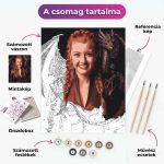 Sárkányidomár hölgy - arccserés számfestő - Image 2